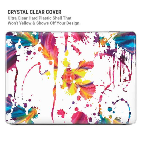 Chromatic Splatter White MacBook Air 15in (2023-2025) Case plus Skin